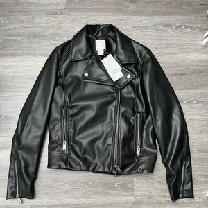 Vegan leather H&M jacket